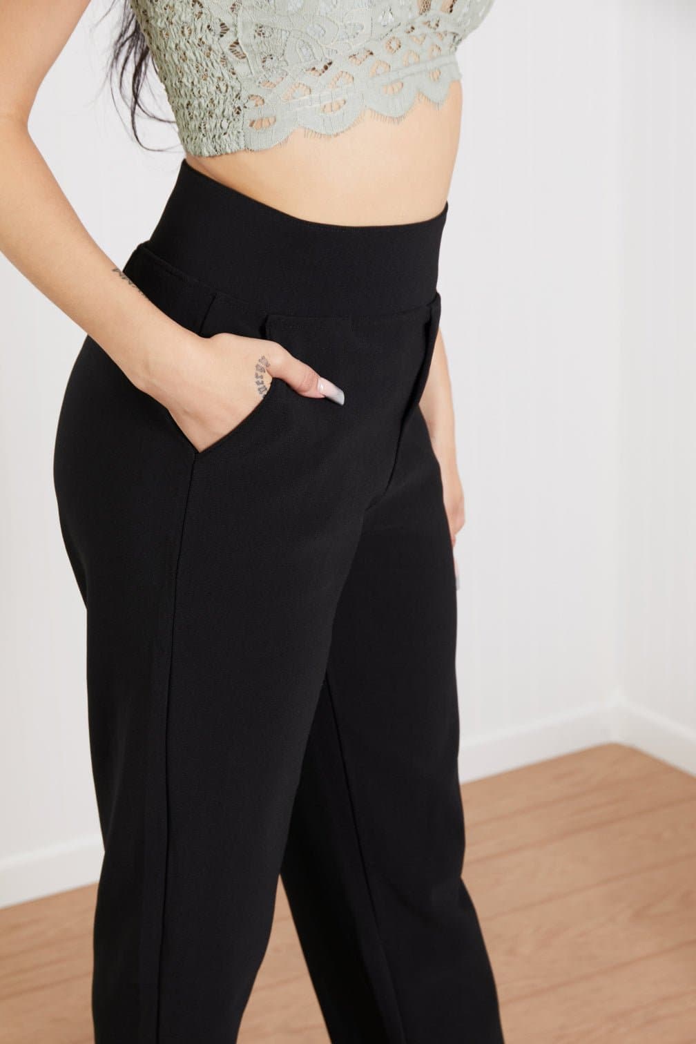 Zenana Always Classy Full Size Cropped Pants in Black - Love culture store