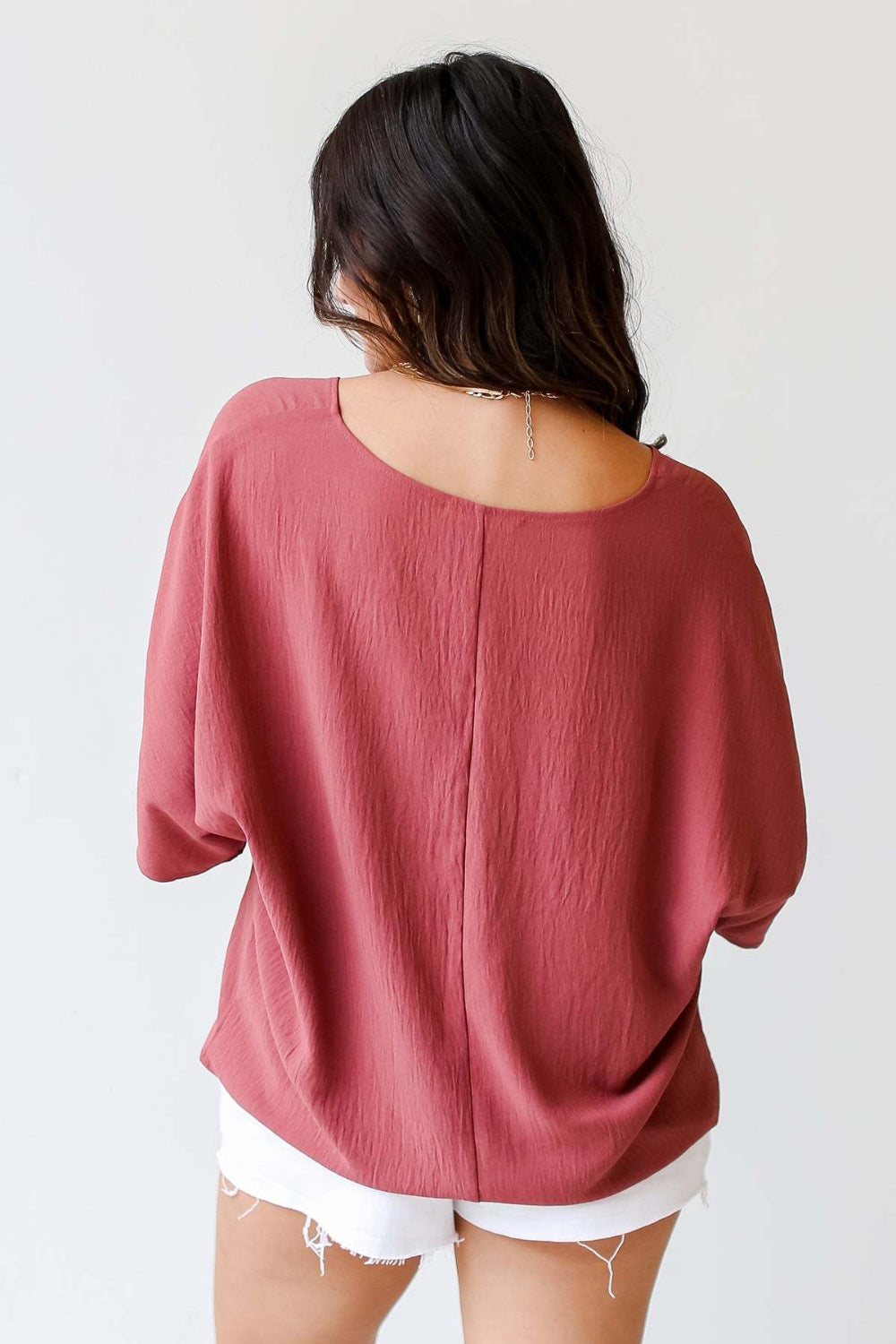 V-Neck Half Sleeve Blouse