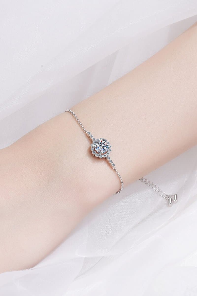 1 Carat Moissanite Chain Bracelet - Love Culture