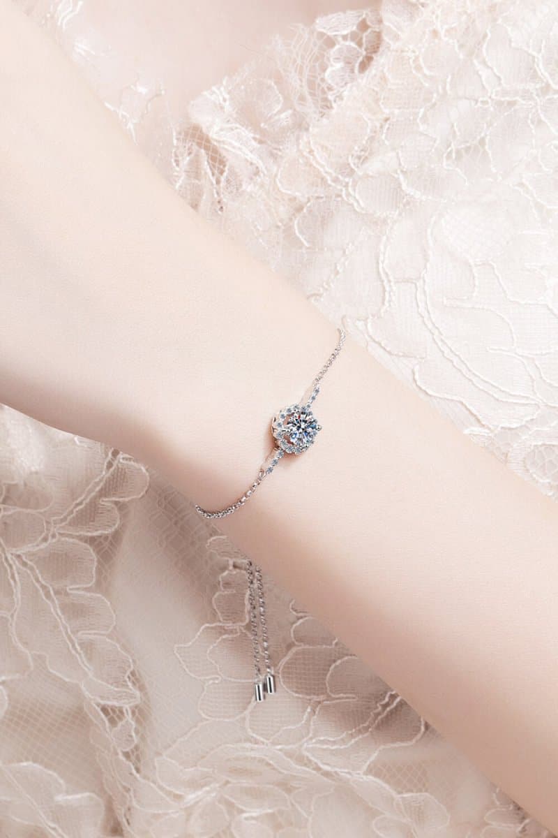 1 Carat Moissanite Chain Bracelet - Love Culture