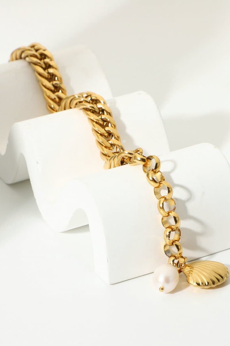 18K Gold-Plated Curb Chain Bracelet - Love Culture