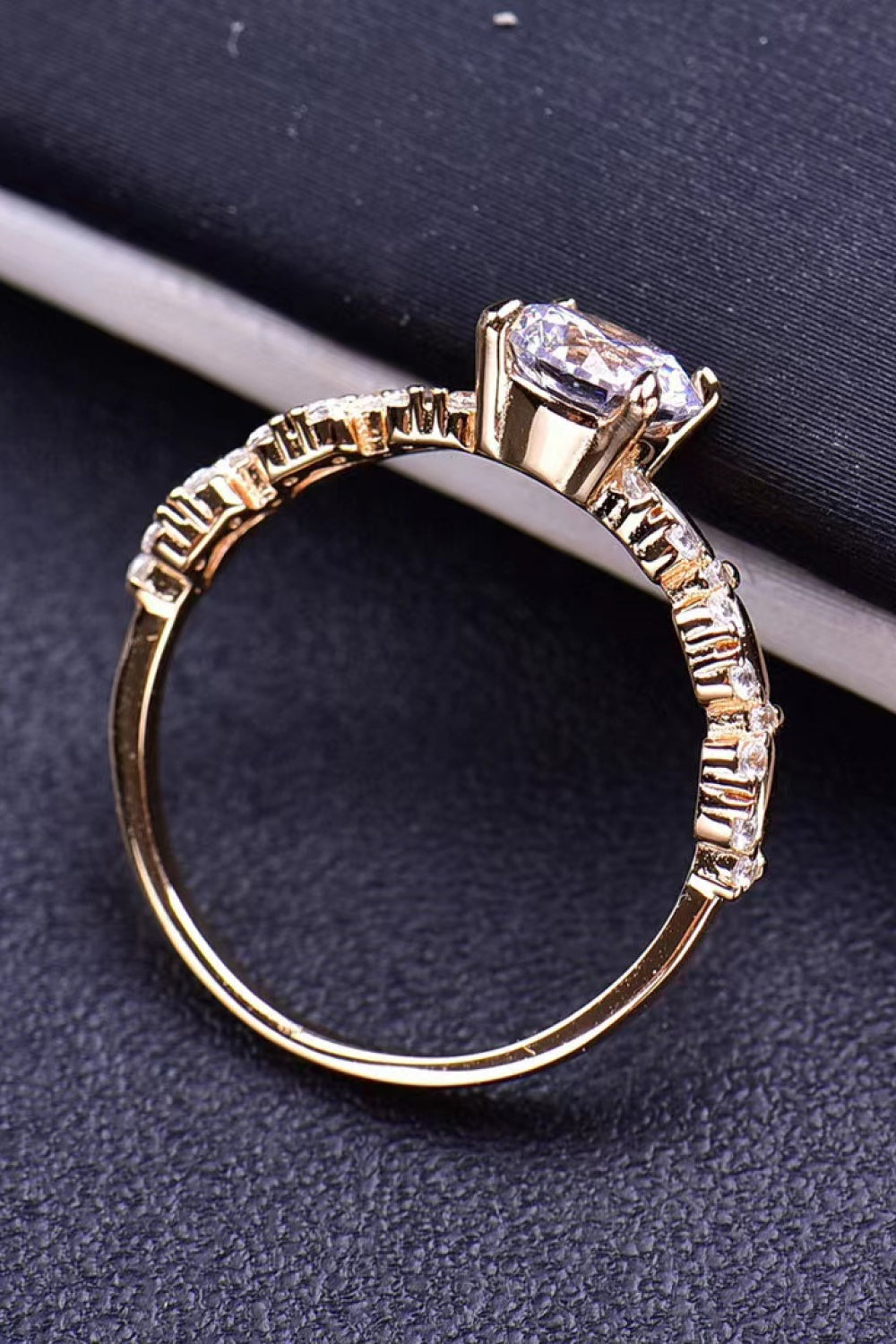 1 Carat Moissanite 4-Prong Ring