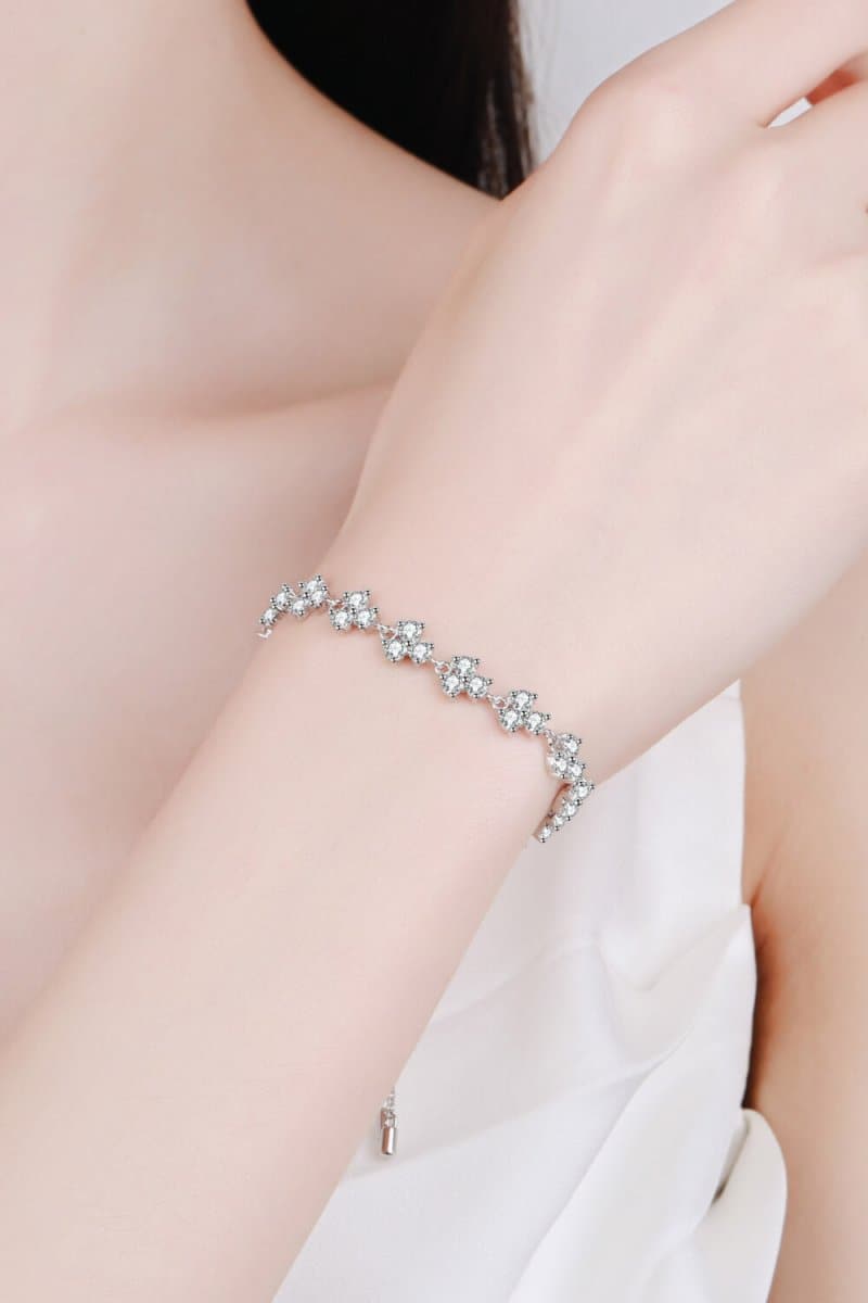 4.2 Carat Adjustable Moissanite Bracelet - Love Culture