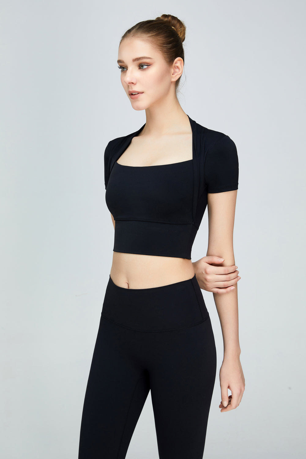 Short Sleeve Cropped Sports Top