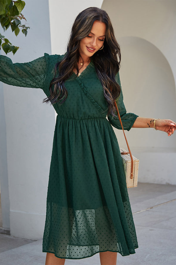 Spliced Lace Cold-Shoulder Mini Dress