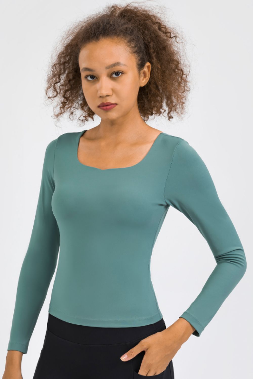 Feel Like Skin Highly Stretchy Long Sleeve Sports Top