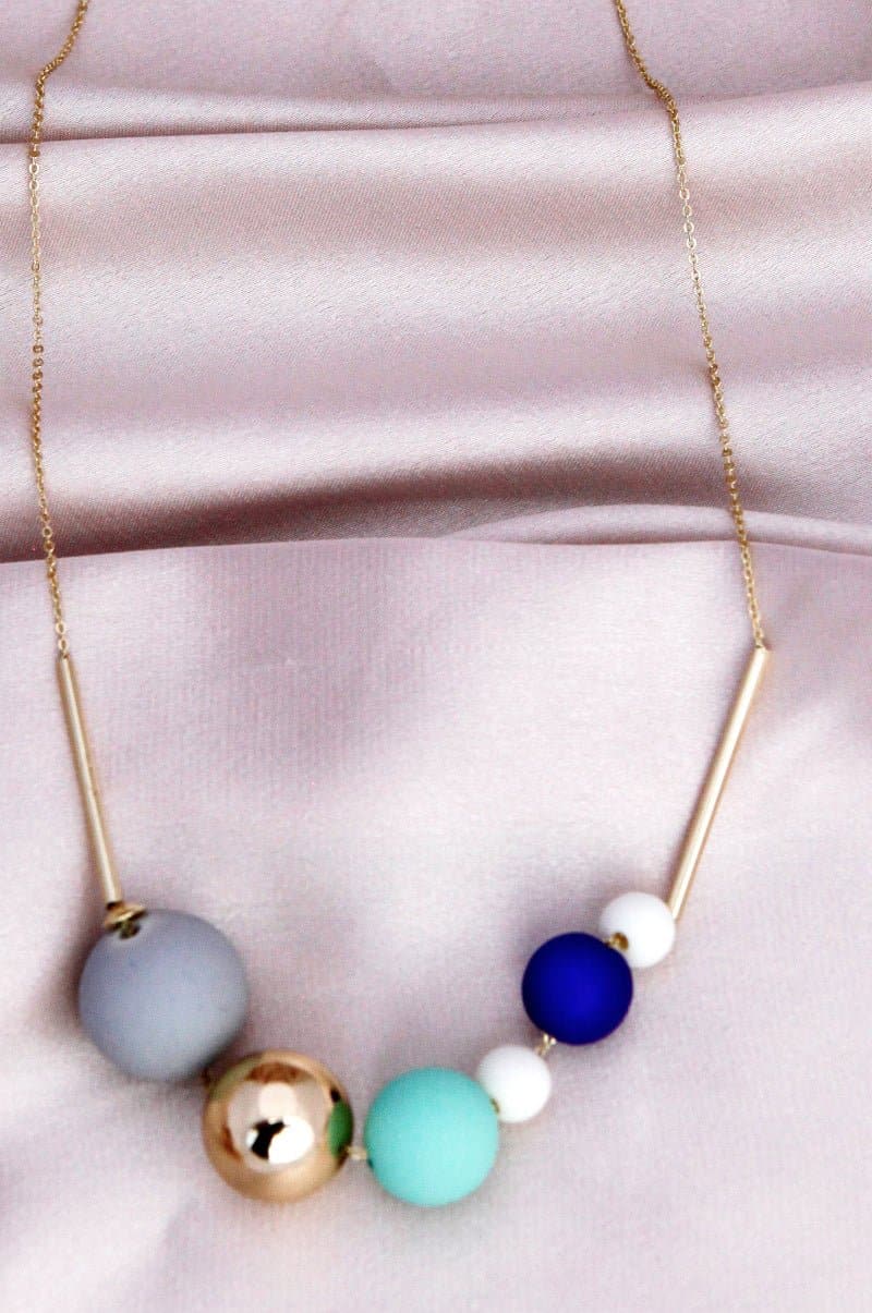 Asymmetrical Beaded Necklace - Love culture store