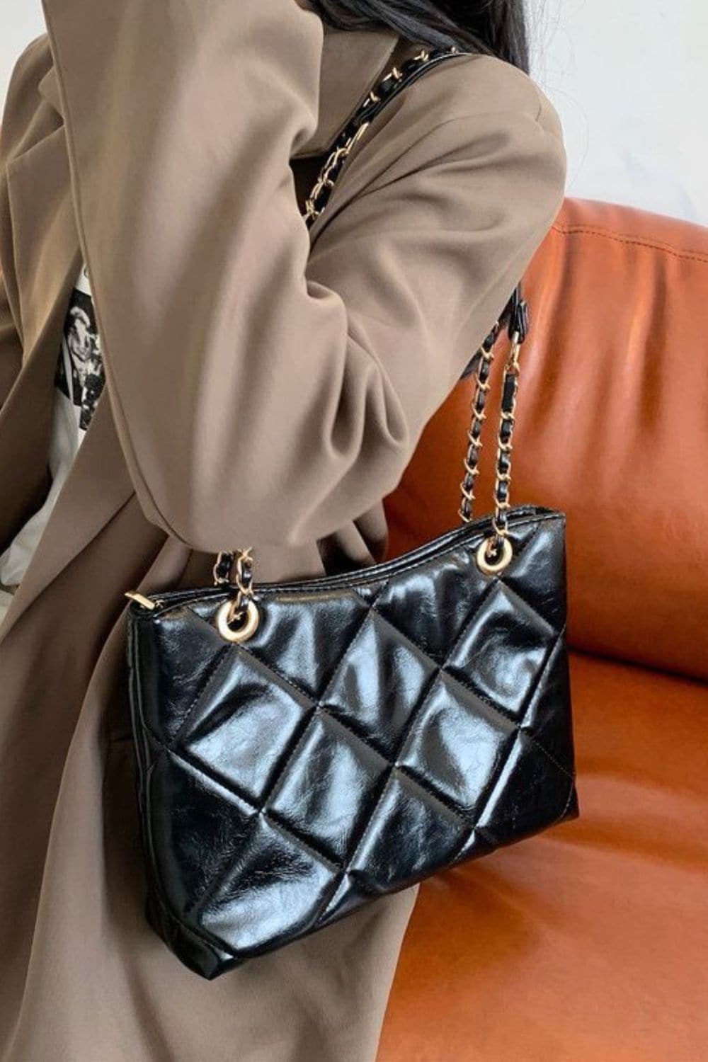 PU Leather Shoulder Bag