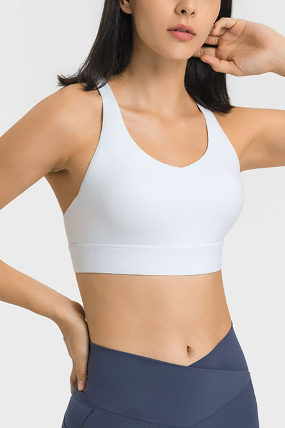 Breathable Crisscross Back Sports Bra - Love culture store