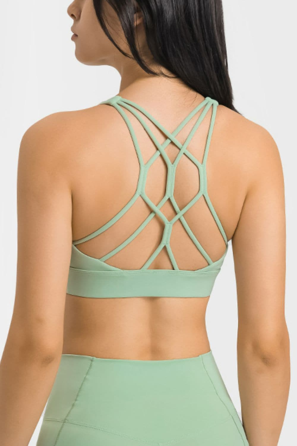 Breathable Crisscross Back Sports Bra - Love culture store