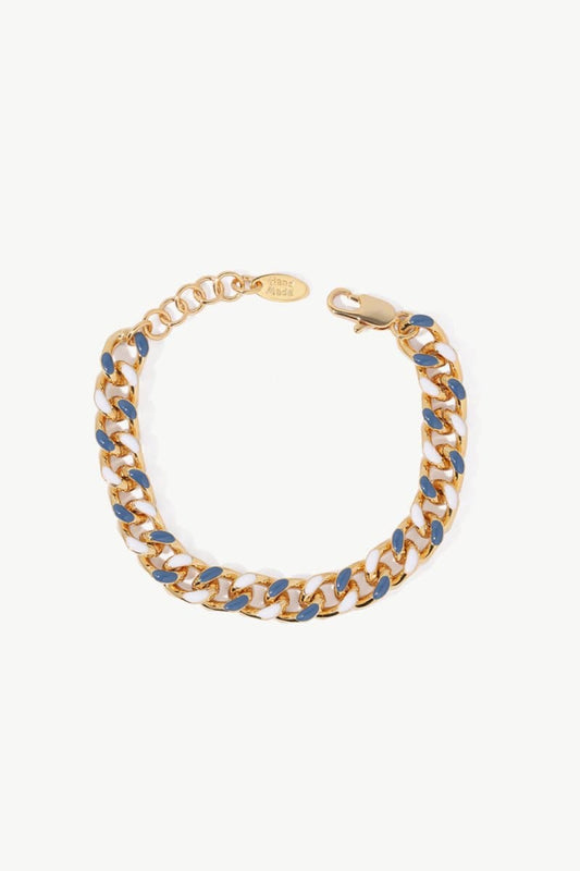 Contrast Chunky Chain Bracelet - Love Culture