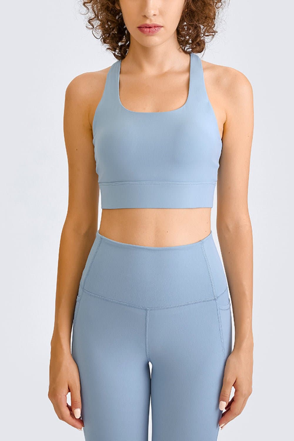 Cross Back Yoga Crop Top - Love culture store