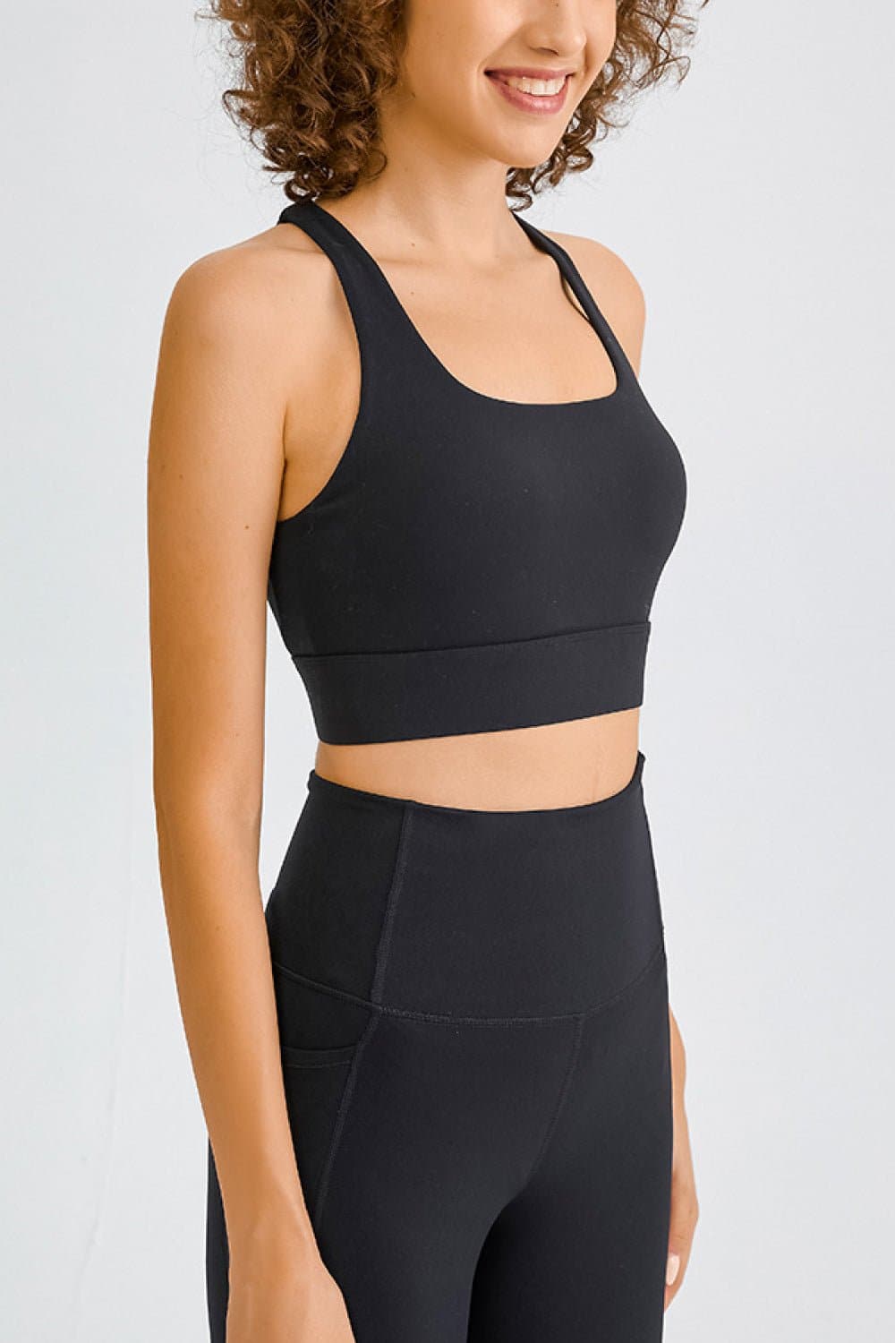 Cross Back Yoga Crop Top - Love culture store