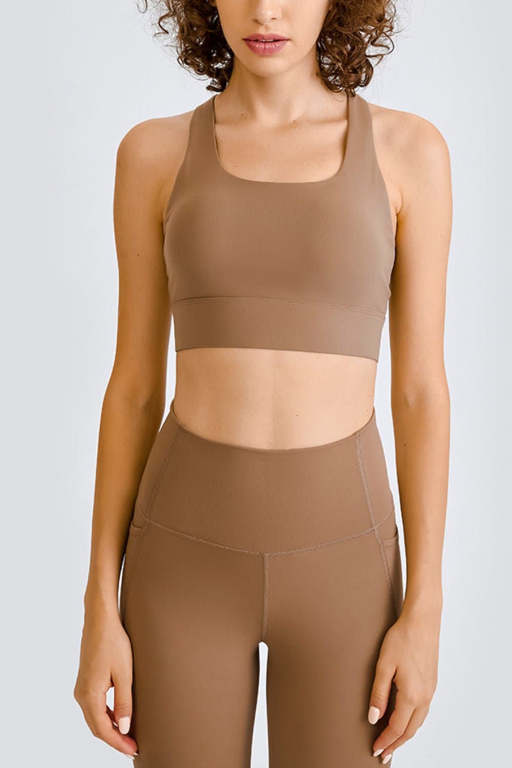 Cross Back Yoga Crop Top - Love culture store