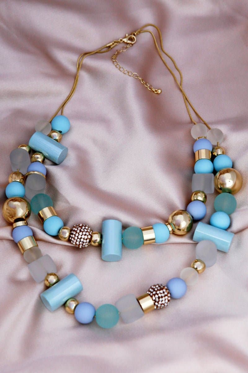 Double-Layered Beaded Necklace - Love culture store