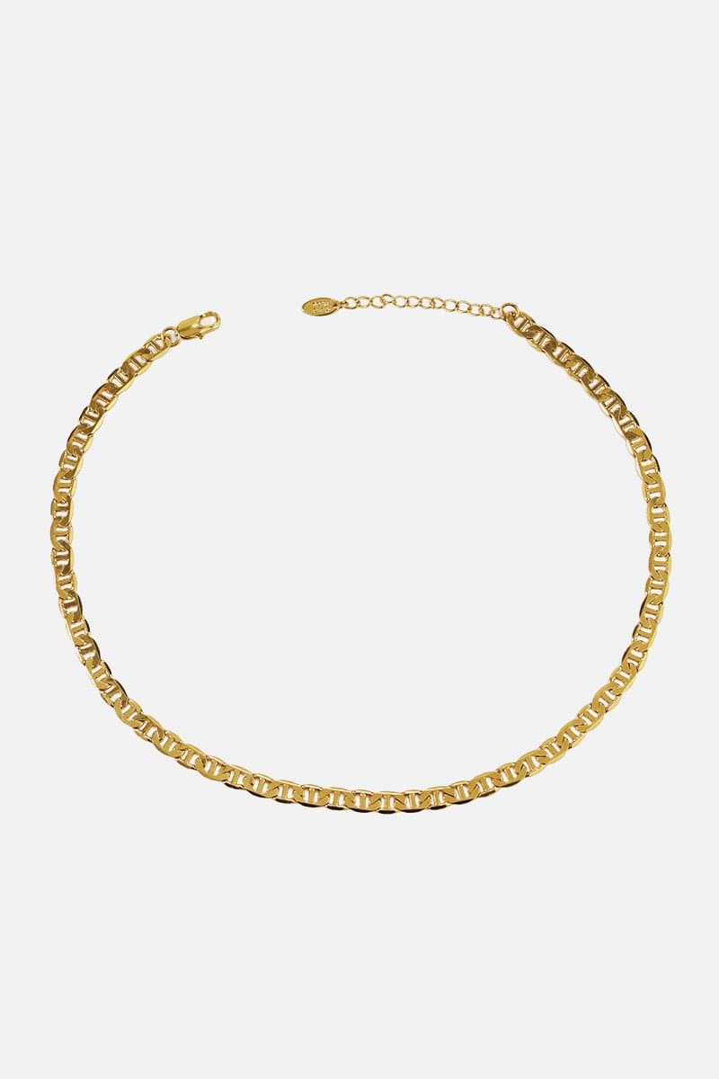 Gold Chain Geometric Inlay Necklace - Love culture store