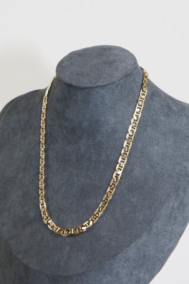 Gold Chain Geometric Inlay Necklace - Love culture store