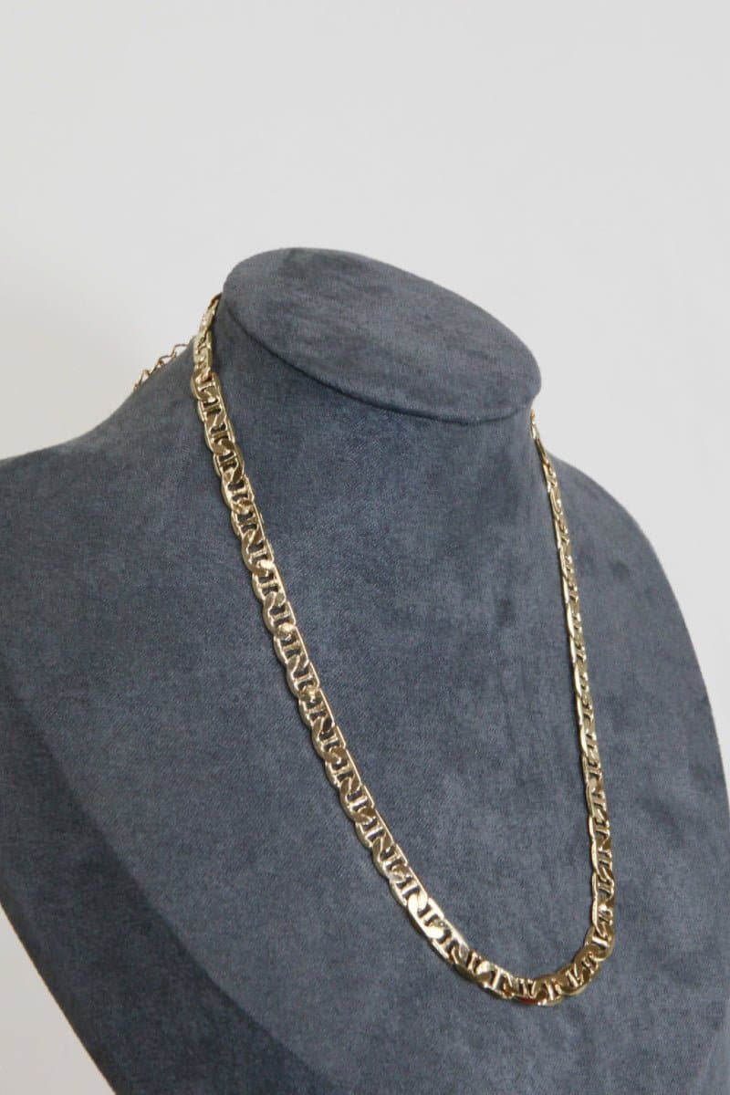 Gold Chain Geometric Inlay Necklace - Love culture store