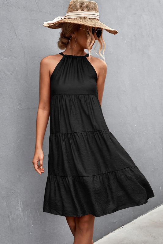 Grecian Tiered Sleeveless Dress - Love culture store