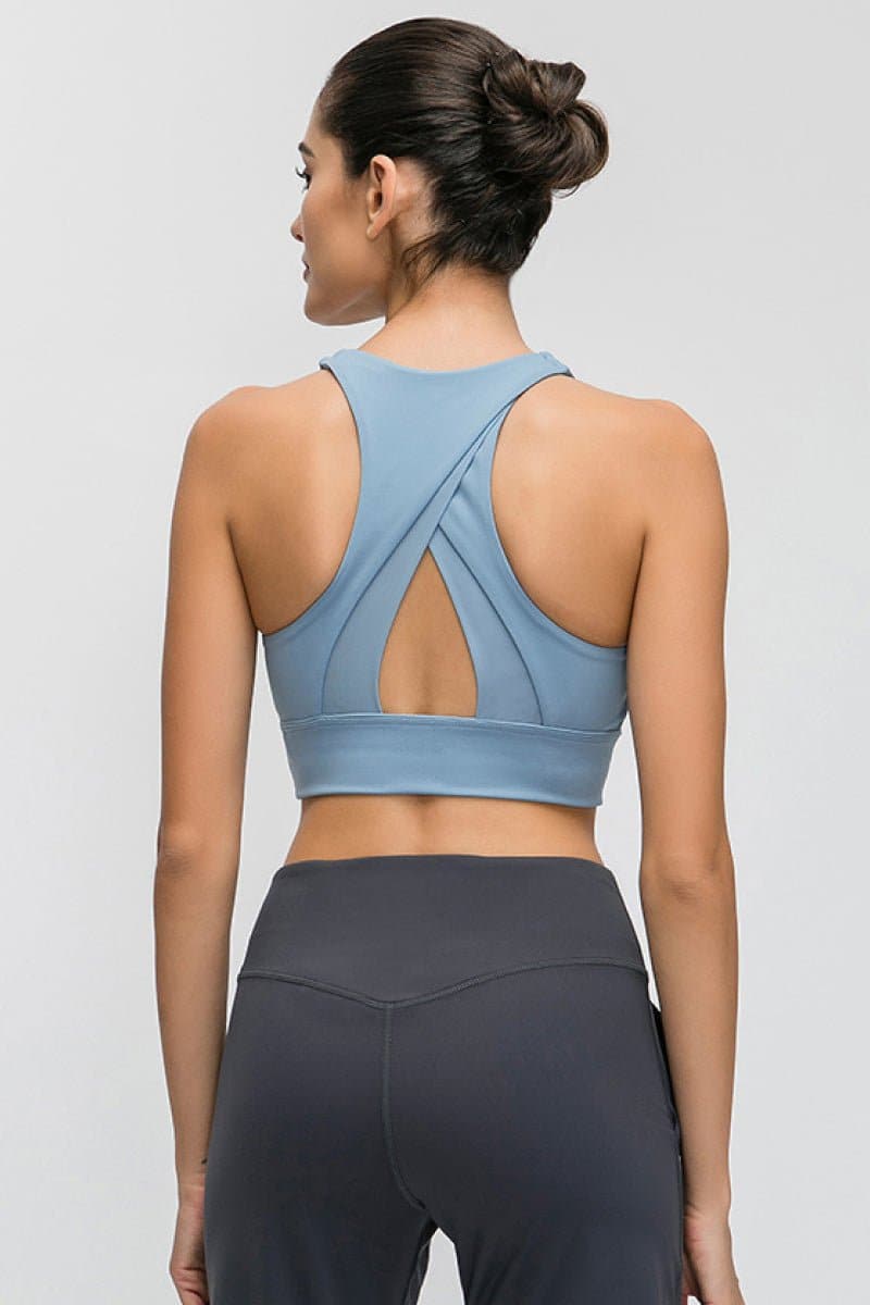 Halter Keyhole Sports Bra - Love culture store