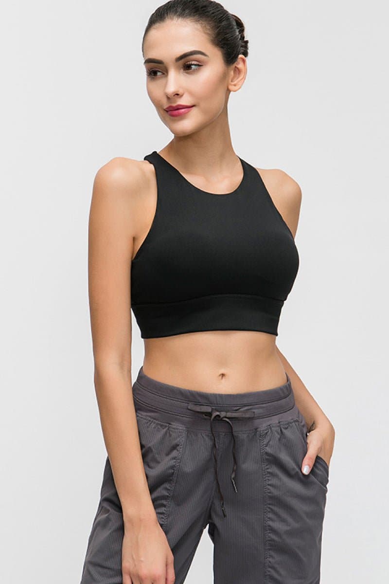 Halter Keyhole Sports Bra - Love culture store