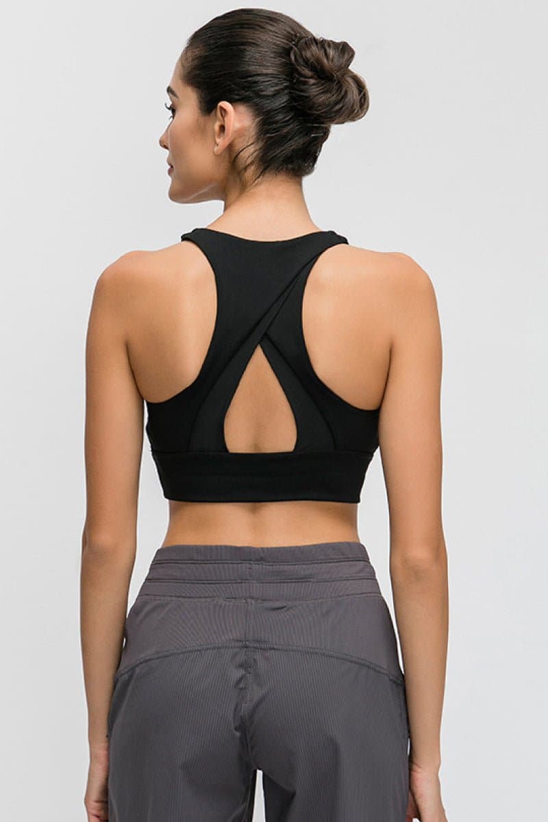 Halter Keyhole Sports Bra - Love culture store