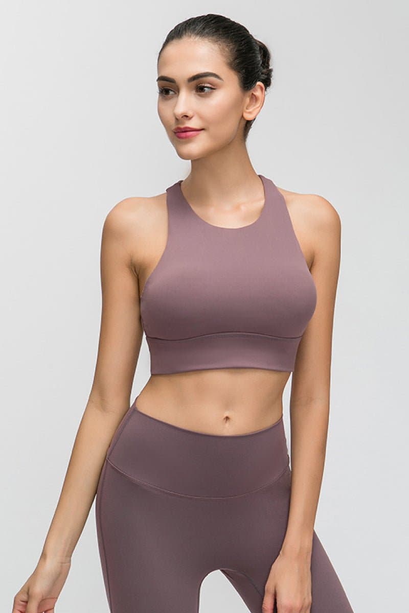 Halter Keyhole Sports Bra - Love culture store