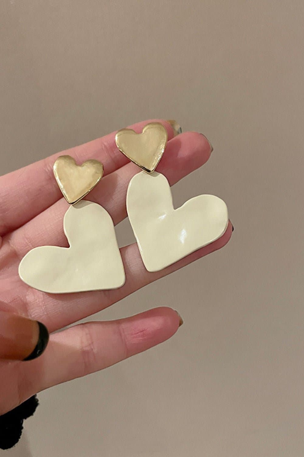 Heart-Shape Drop Earrings - Love culture store