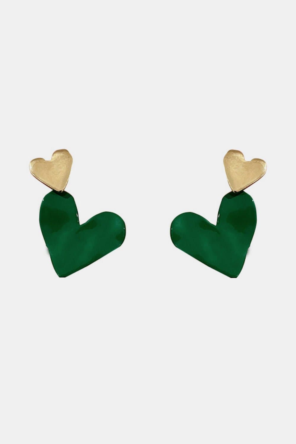 Heart-Shape Drop Earrings - Love culture store