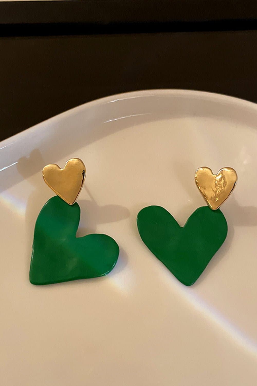 Heart-Shape Drop Earrings - Love culture store