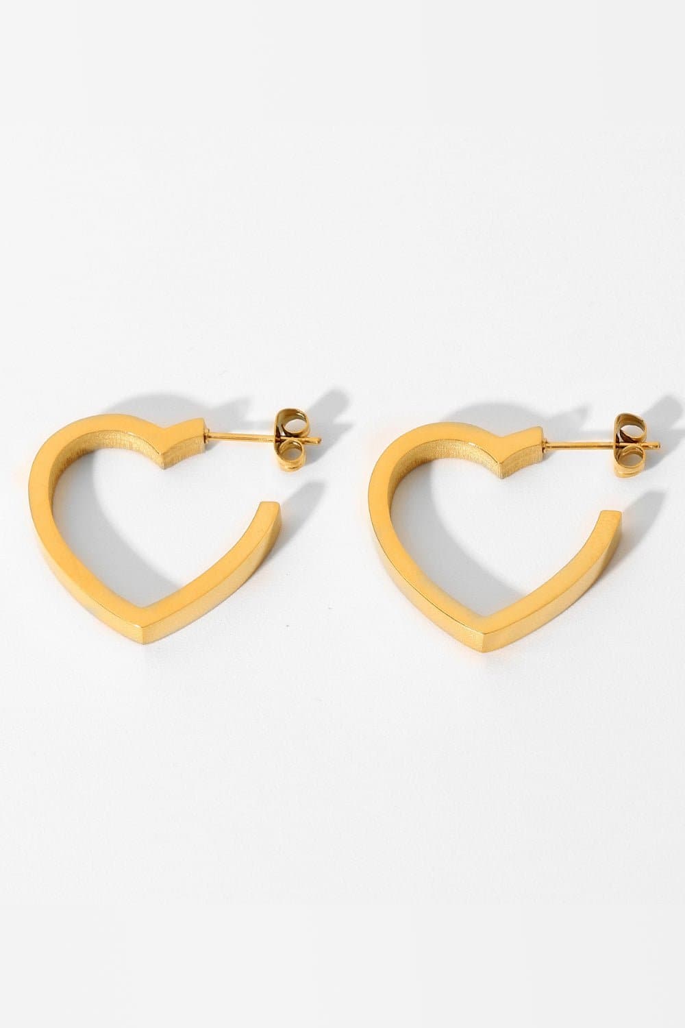 Heart-Shaped Hoop Earrings - Love culture store