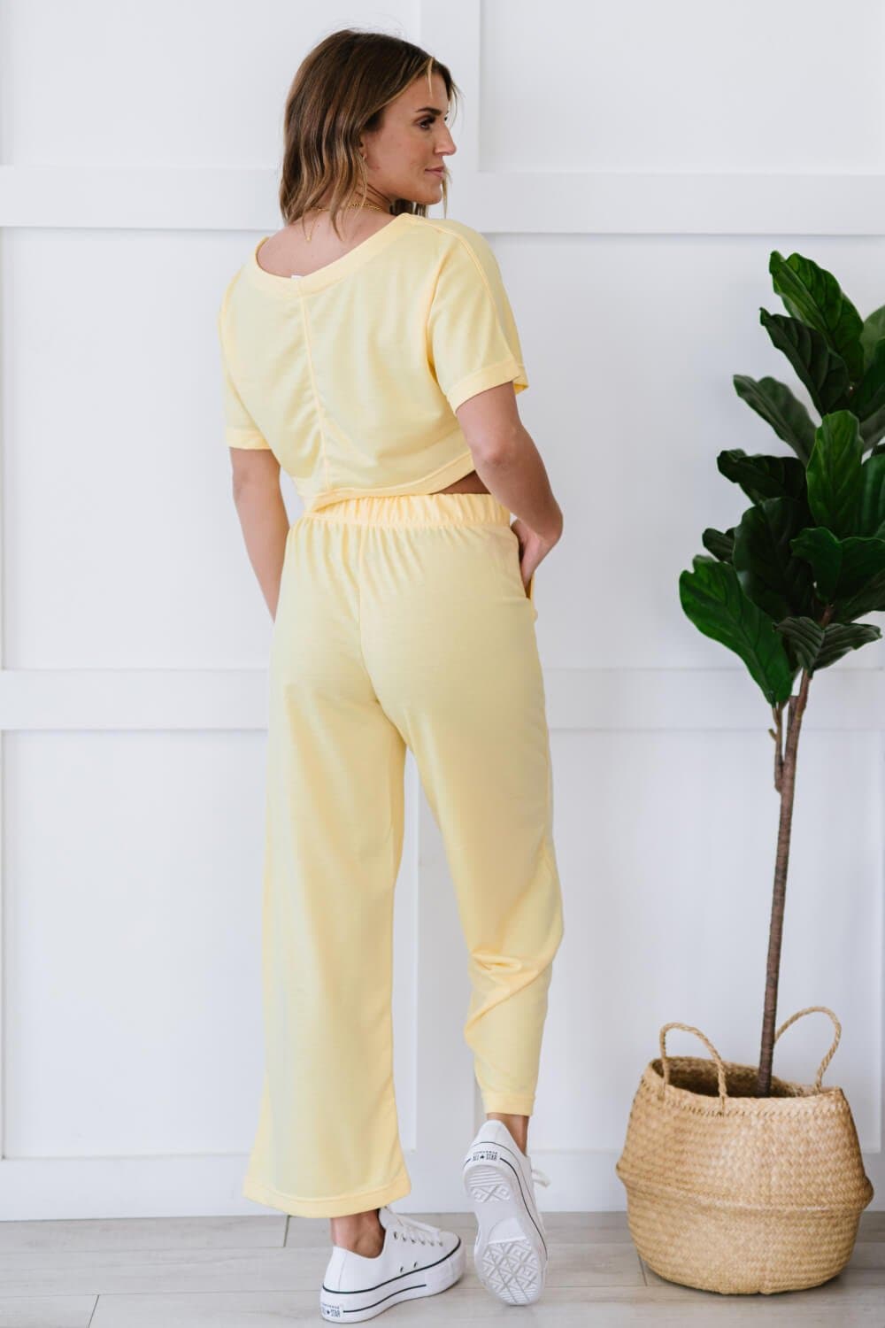 Kimberly C She Is Fierce Lounge Set in Banana - Love culture store