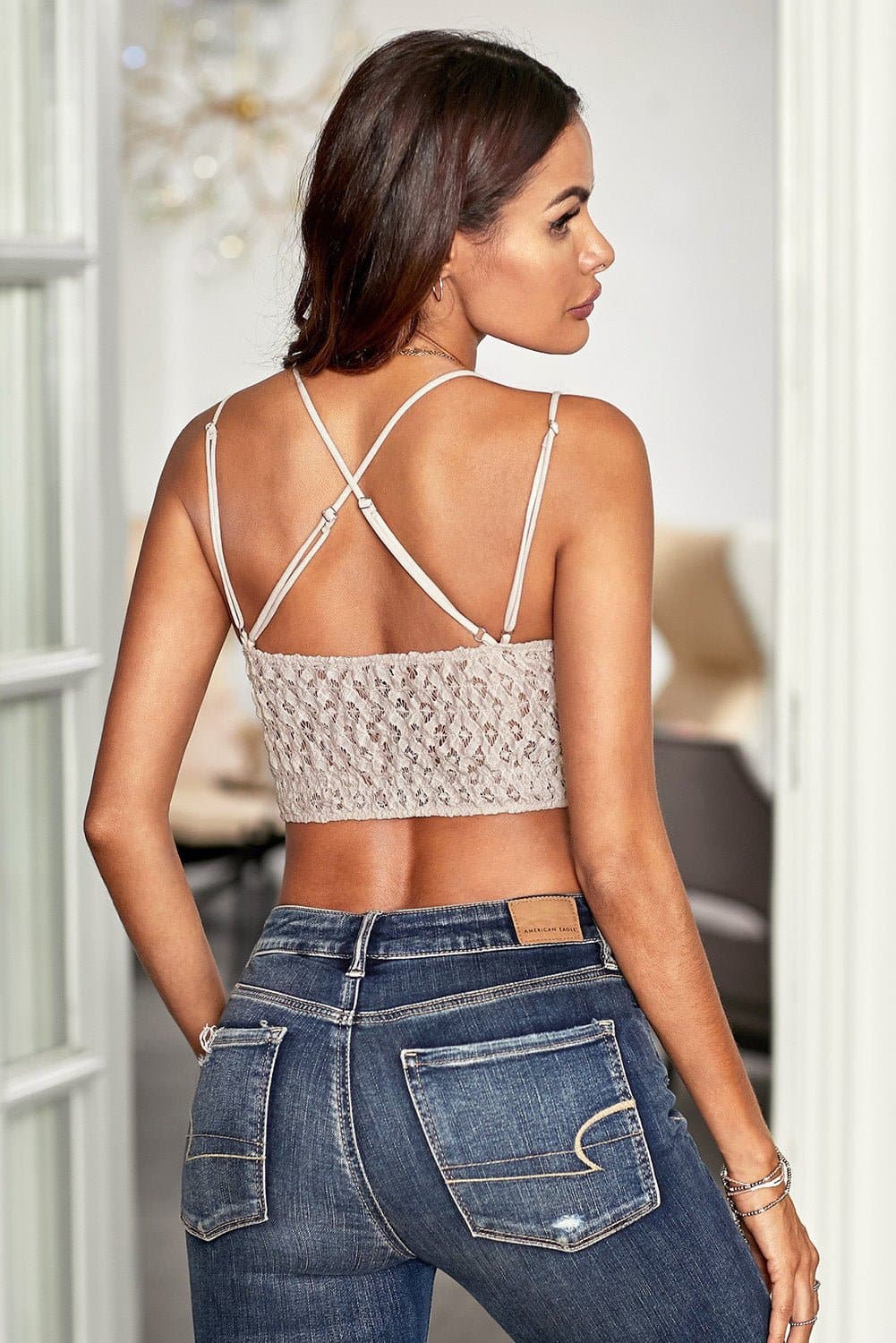 Lined Lace Bralette - Love culture store