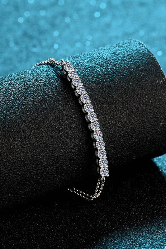 Moissanite Sterling Silver Bracelet - Love Culture