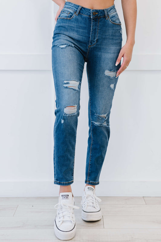 Muselooks High Rise Distressed Skinny Jeans - Love culture store