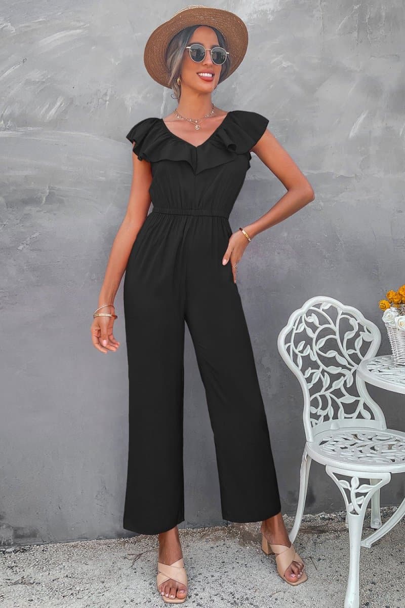 Ruffle-trimmed Jumpsuit