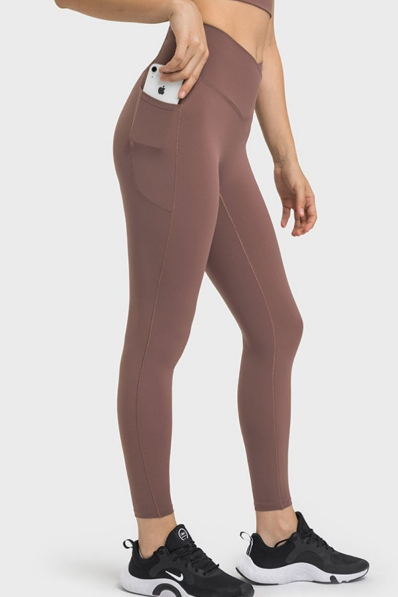 V-Waist Yoga Leggings with Pockets - Love Culture