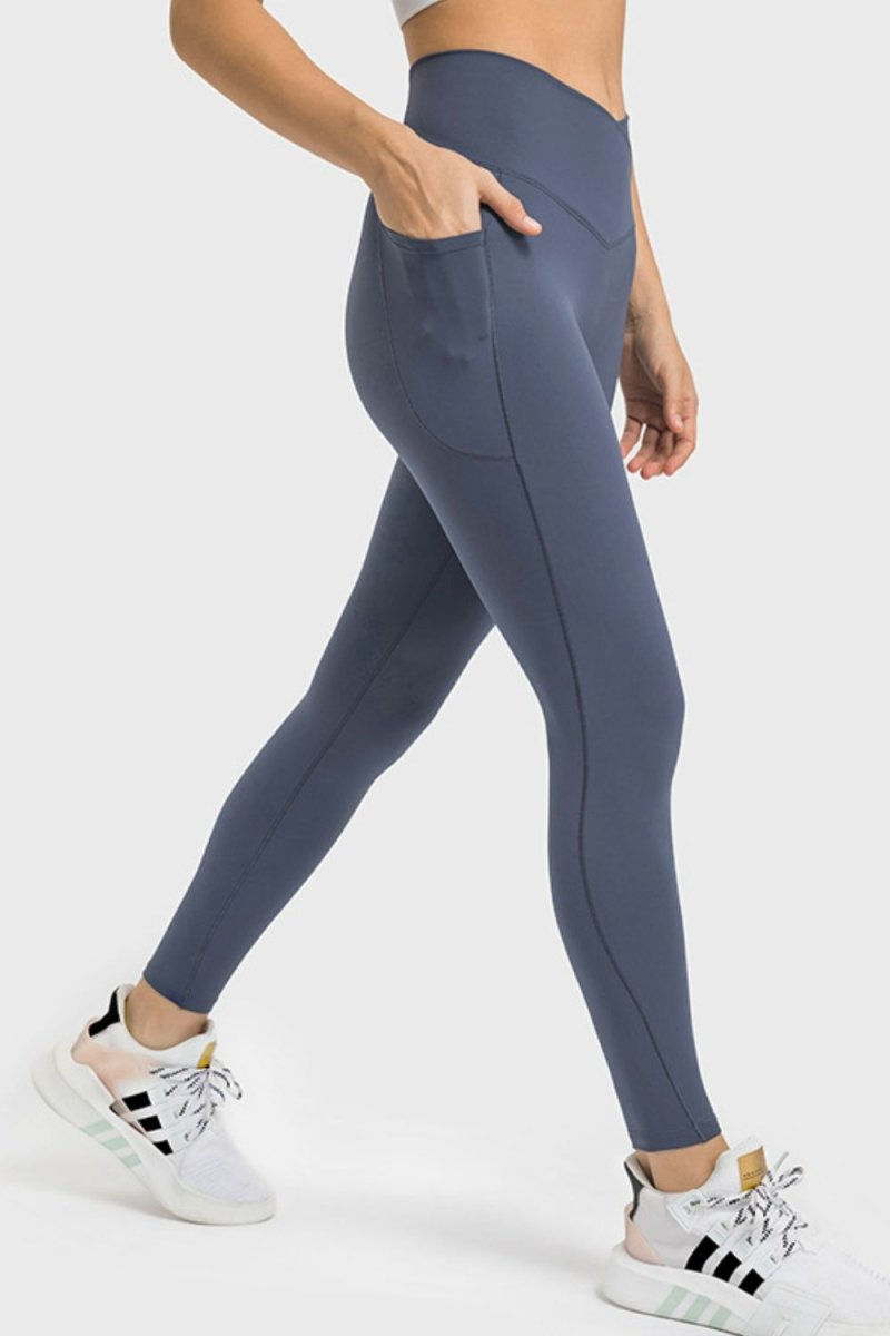 V-Waist Yoga Leggings with Pockets - Love Culture