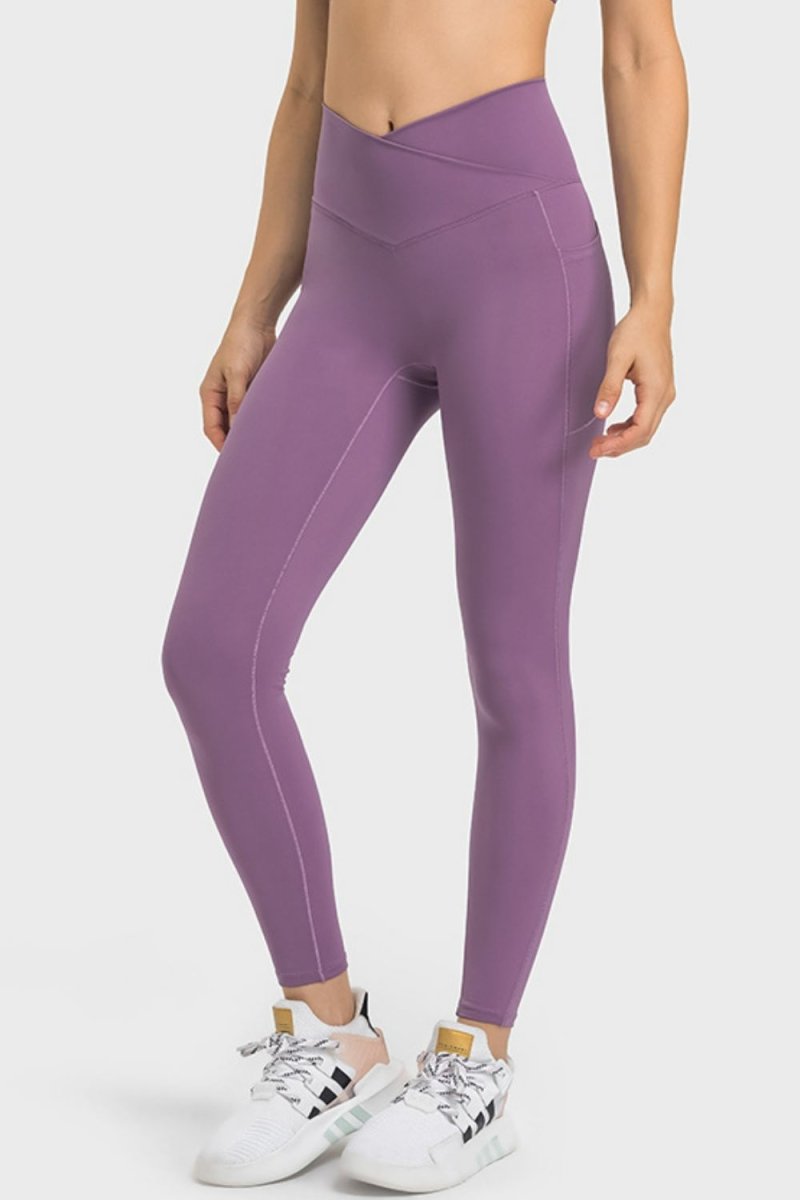 V-Waist Yoga Leggings with Pockets - Love Culture