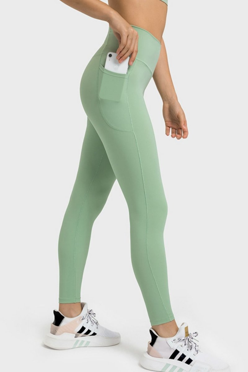 V-Waist Yoga Leggings with Pockets - Love Culture